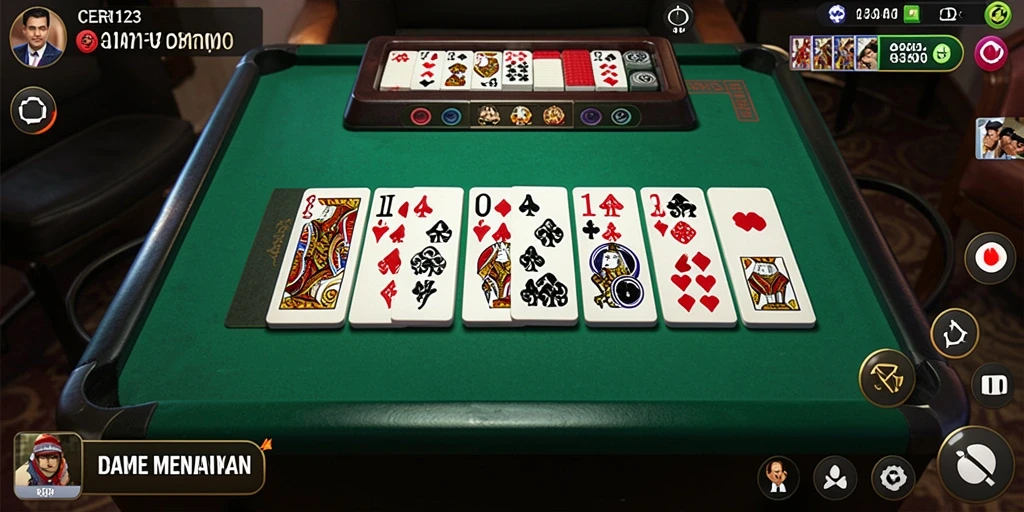 Tampilan gameplay seru CERI123 dengan berbagai pilihan kartu Domino.
