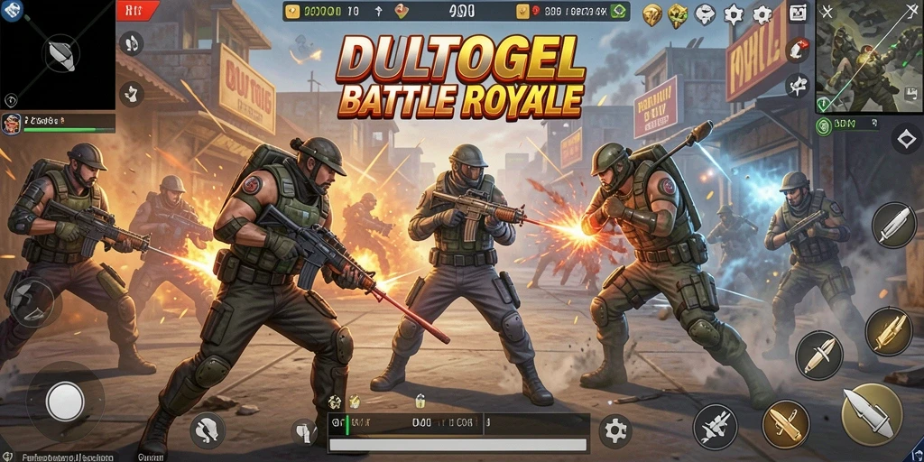 Tampilan gameplay DULTOGEL yang menegangkan dan penuh aksi.