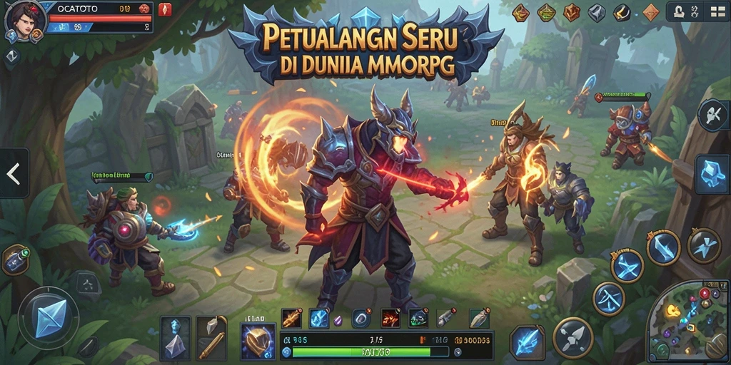 Screenshot gameplay OCATOTO yang menampilkan aksi seru dalam dunia MMORPG.