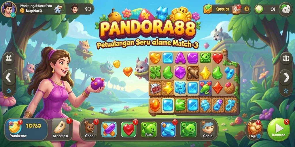 Tampilan gameplay seru dan penuh warna di PANDORA88.