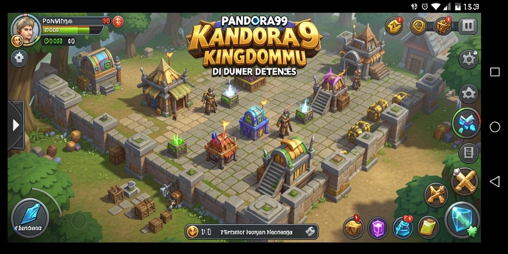 Tampilan menegangkan saat bertahan dari serangan musuh di PANDORA99.