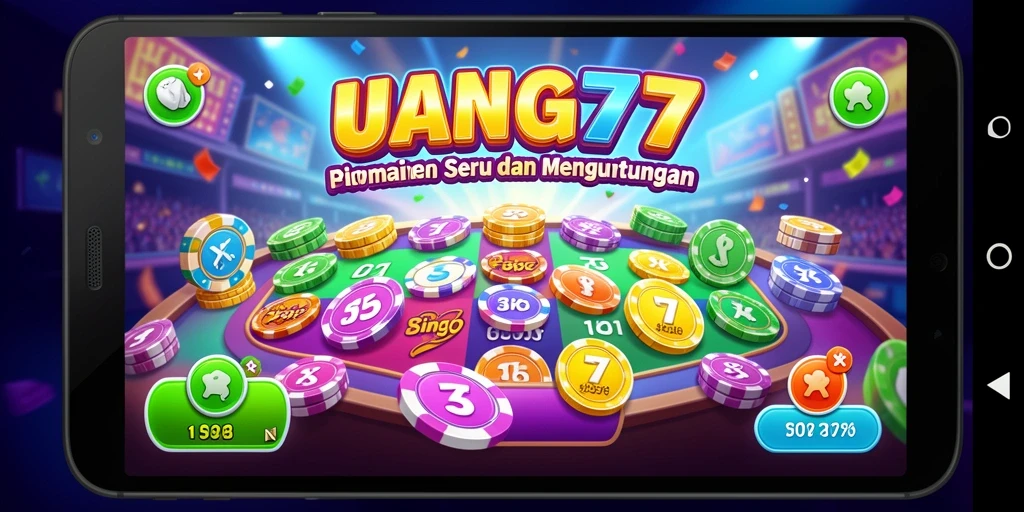 Screenshot gameplay <strong>UANG77</strong> dengan tampilan Bingo yang menarik dan seru.
