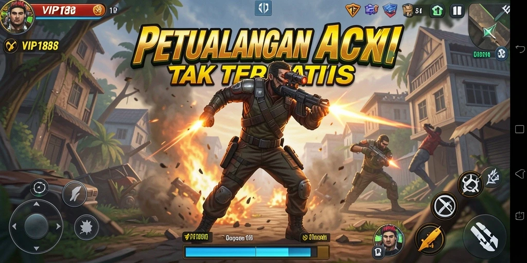 Tangkapan layar utama menunjukkan aksi seru di VIP188.