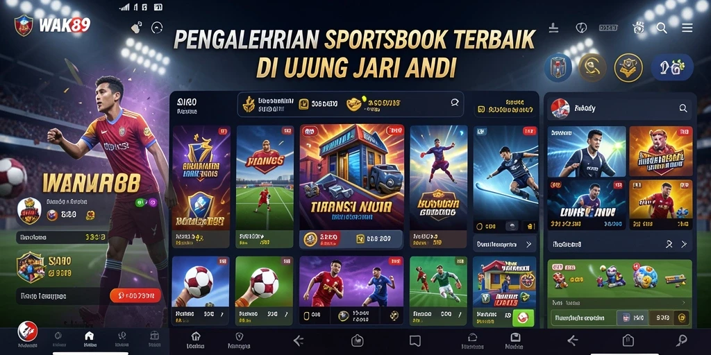 Tampilan utama WAK89 dengan pilihan taruhan olahraga yang menarik.