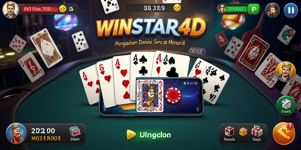 Tampilan menarik dari gameplay Domino di WINSTAR4D.
