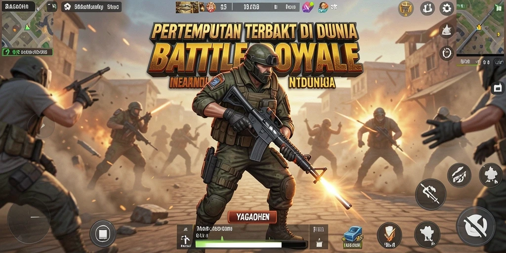 Gameplay seru dan menegangkan dalam YAGAOHEN Battle Royale.